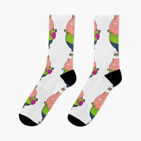 Item preview, Pig at Inline skating with Roller skates designed and sold by Snabdesign84.