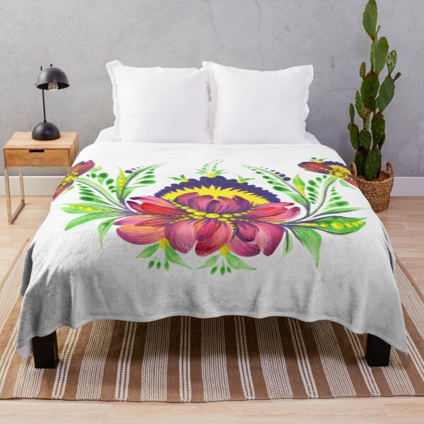 Item preview, Ukrainian art Petrykivka art Ukrainian flower designed and sold by Sunflower-7.
