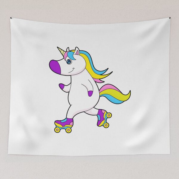 Item preview, Unicorn at Inline skating with Roller skates designed and sold by Snabdesign84.