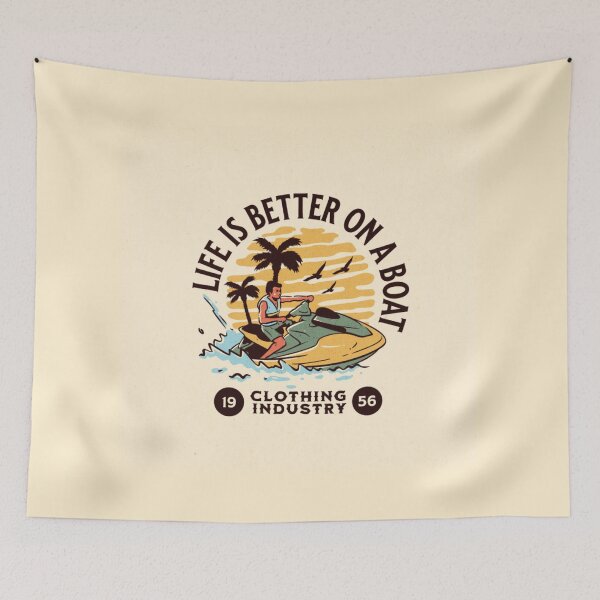 Item preview, life is better on boat summer design designed and sold by ketkidesign.