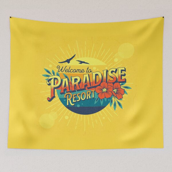 Item preview, welcome to paradise resort summer design designed and sold by ketkidesign.