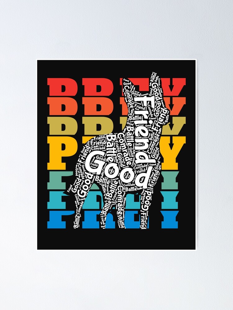 "Good Dog with repeating design" Poster for Sale by Vihocava Redbubble