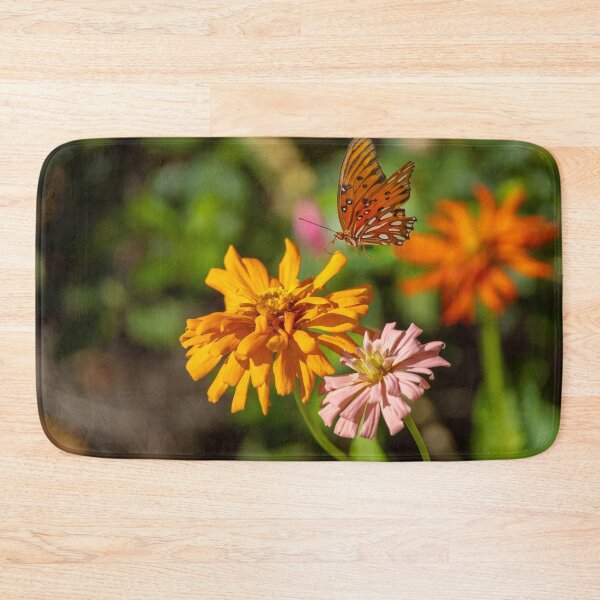 Item preview, Butterfly and Zinnias designed and sold by Jonicool.