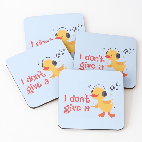 Item preview, "I don't give a " cute duck illustration designed and sold by Cosmodoody.