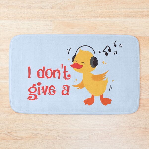 Item preview, "I don't give a " cute duck illustration designed and sold by Cosmodoody.