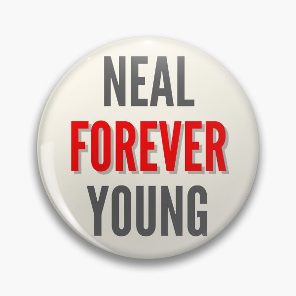 Item preview, Neal forever young bold grey and red typography design designed and sold by WordStruggle.