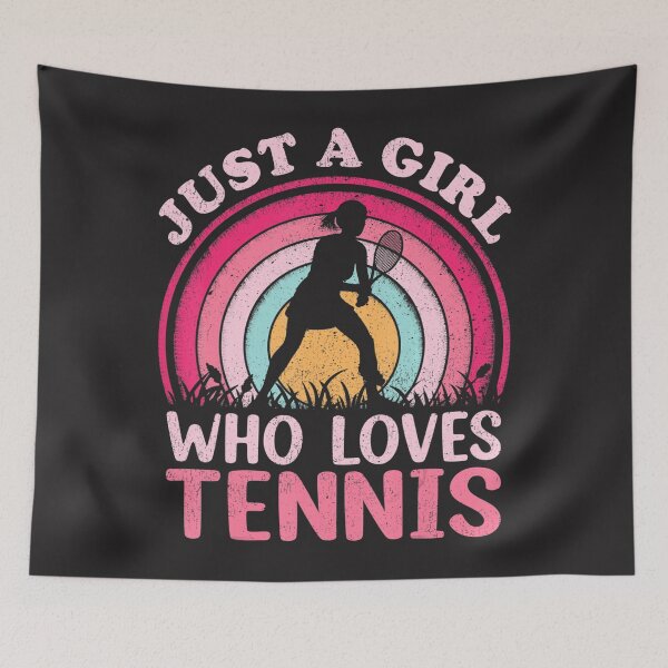 Item preview, Tennis Player Vintage Retro Just A Girl Who Loves Tennis  designed and sold by roselbktewaxmq.