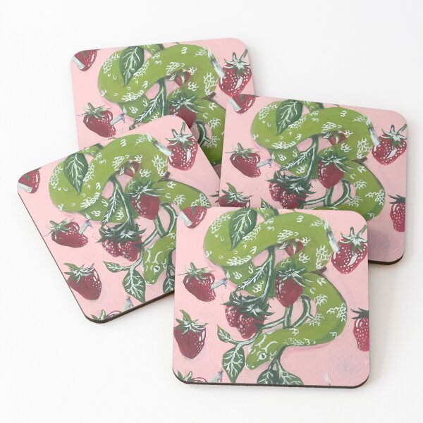 Item preview, Birthday Strawberry Snake designed and sold by Krispy-Art.