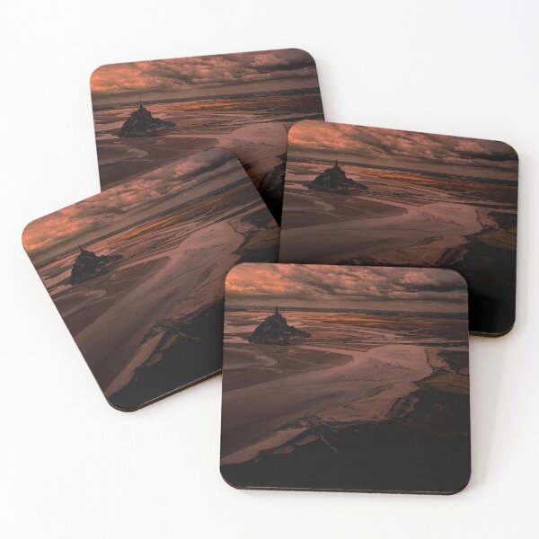 Item preview, Mont Saint-Michel Tidal Basin Sunset designed and sold by nbrandsberg.