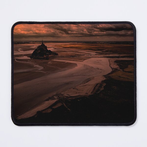 Item preview, Mont Saint-Michel Tidal Basin Sunset designed and sold by nbrandsberg.