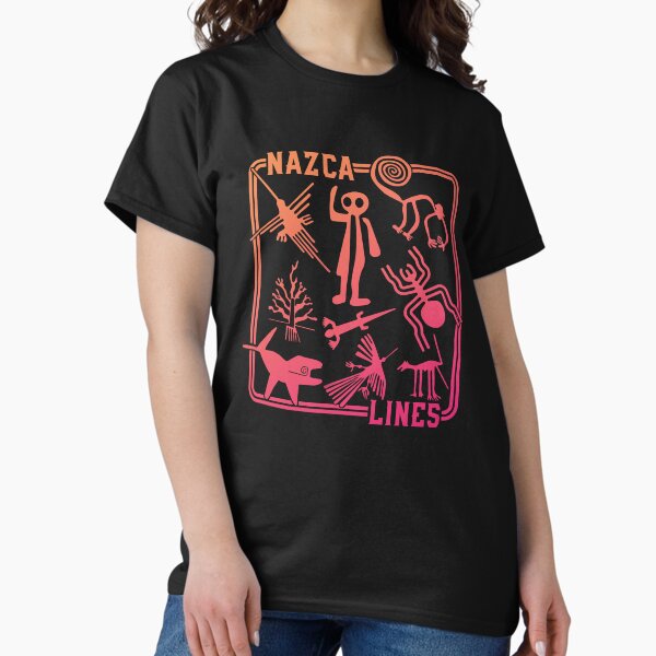 Item preview, Nazca Lines - Colorful Gradient Geoglyph Montage designed and sold by NatIntrovertSoc.