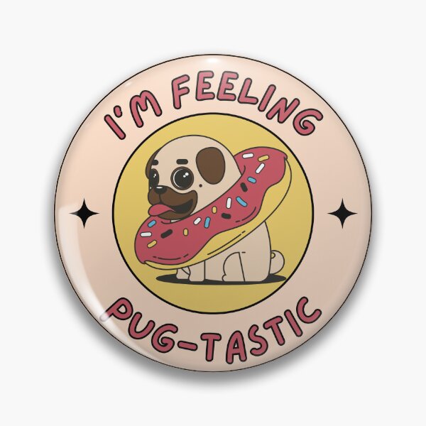Item preview, I'm Feeling Pug-tastic RED Pugtastic designed and sold by to-esu.