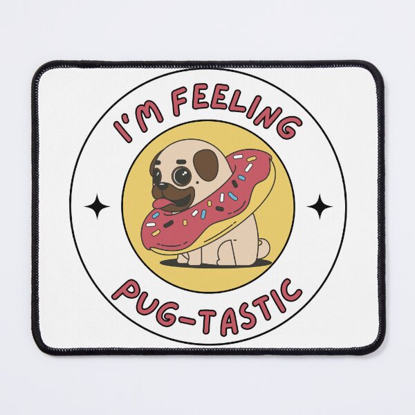 Item preview, I'm Feeling Pug-tastic RED Pugtastic designed and sold by to-esu.