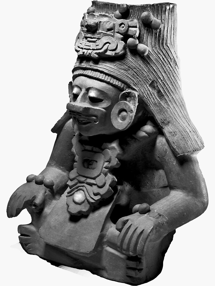 "Zapotec Ancestor Pottery Figure" Sticker for Sale by signsandsymbols