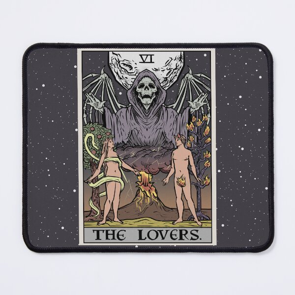 Item preview, The Lovers Tarot Card Terror Tarot Edition designed and sold by TheGhoulishGarb.