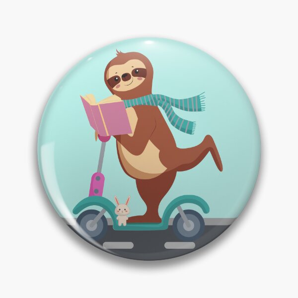 Item preview, Sloth on a Scooter designed and sold by tmdaliggr.