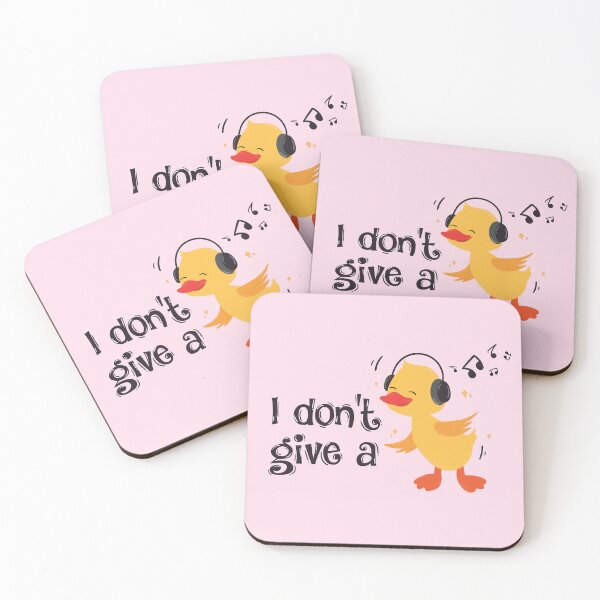 Item preview, "I don't give a " cute duck illustration designed and sold by Cosmodoody.