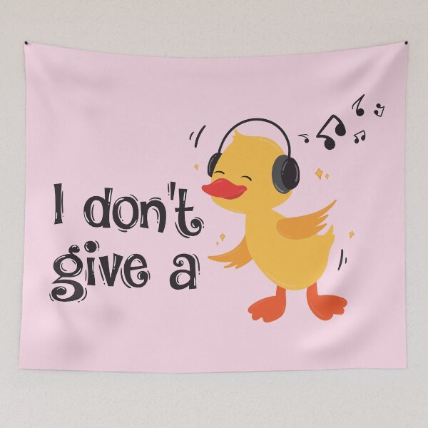 Item preview, "I don't give a " cute duck illustration designed and sold by Cosmodoody.