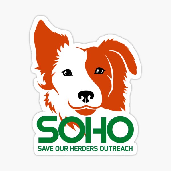 Item preview, SOHO Dog Rescue logo - throwback red designed and sold by SOHODogRescue.