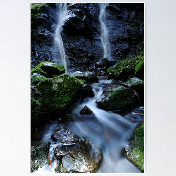 Dual waterfall Poster