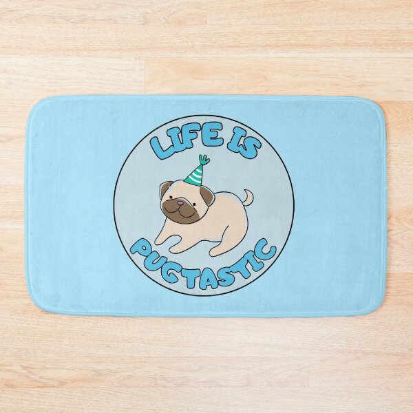 Item preview, Life is Pug-tastic BLUE Pugtastic  designed and sold by to-esu.