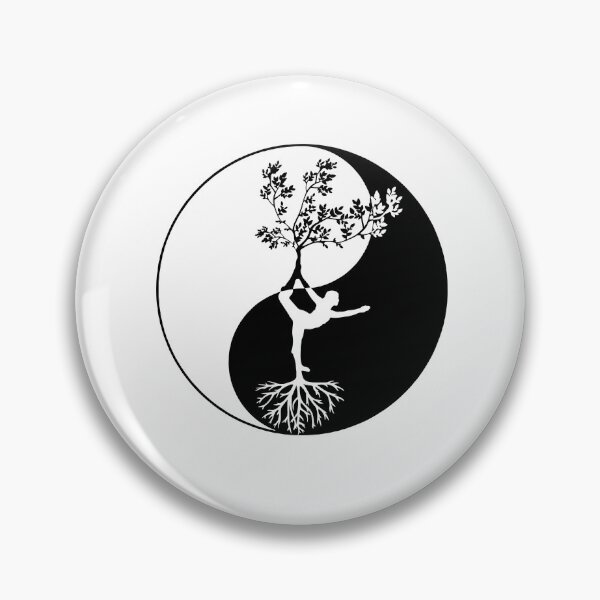 Item preview, Yin yang yoga pose  designed and sold by Rosaliartbook.