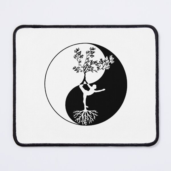 Item preview, Yin yang yoga pose  designed and sold by Rosaliartbook.