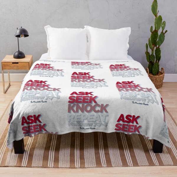 Item preview, Ask Seek, Knock Repeat - White designed and sold by TheReporter1.