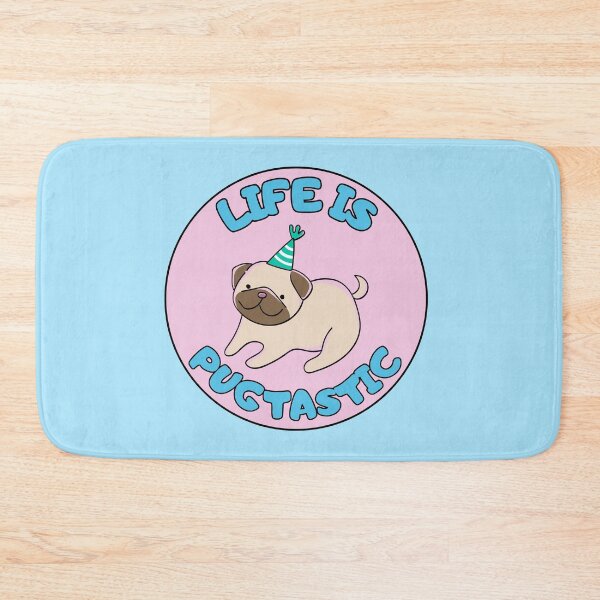Item preview, Life is Pug-tastic PINK Pugtastic  designed and sold by to-esu.