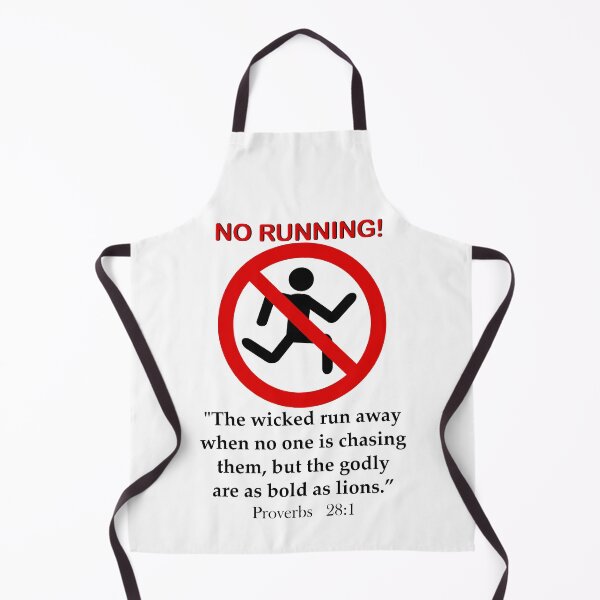 Item preview, No Running Proverbs 28:1 designed and sold by Jeremy Lee.