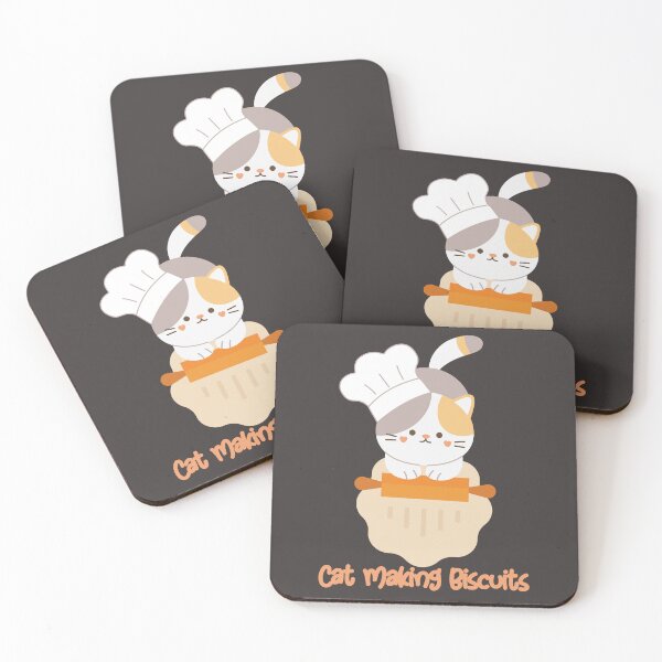 Item preview, Cat Making Biscuits - Cute Kitty designed and sold by MacAndMoose.