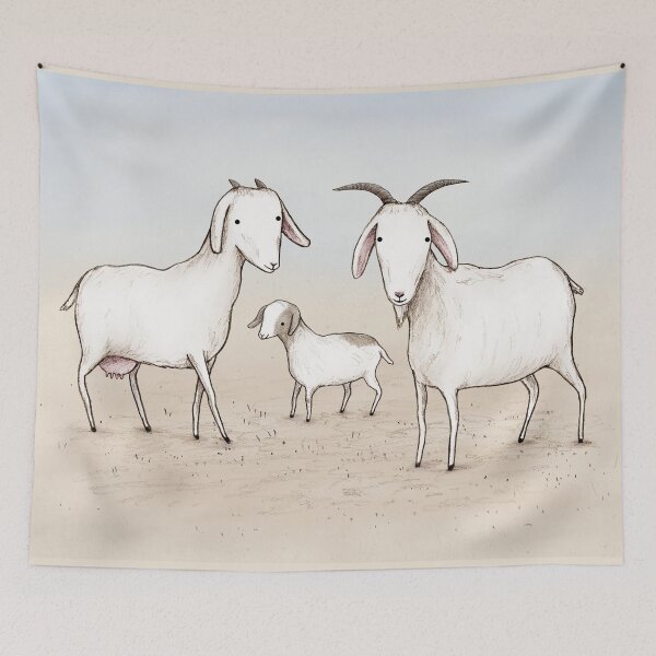 Item preview, Wild Goat Family designed and sold by SophieCorrigan.