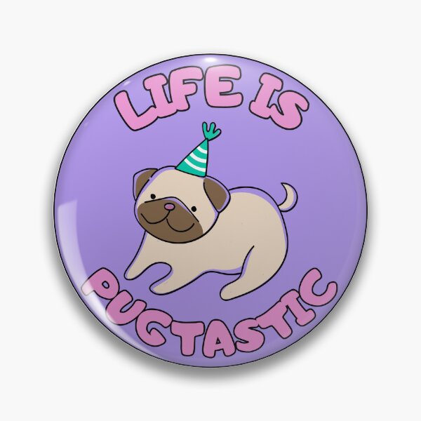 Item preview, Life is Pug-tastic PURPLE Pugtastic  designed and sold by to-esu.