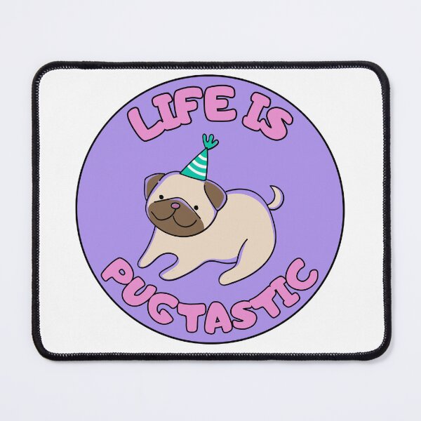 Item preview, Life is Pug-tastic PURPLE Pugtastic designed and sold by to-esu.