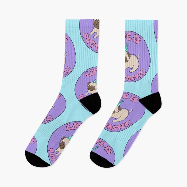 Item preview, Life is Pug-tastic PURPLE Pugtastic  designed and sold by to-esu.