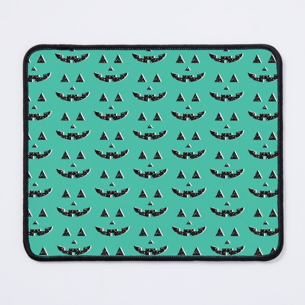 Item preview, Splatter Cheery Jack-o’-Lantern Face, Electric Turquoise designed and sold by majestikmag.