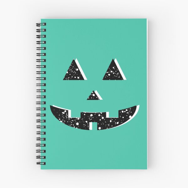 Item preview, Splatter Cheery Jack-o’-Lantern Face, Electric Turquoise designed and sold by majestikmag.