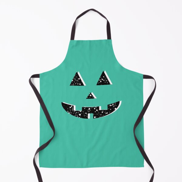 Item preview, Splatter Cheery Jack-o’-Lantern Face, Electric Turquoise designed and sold by majestikmag.