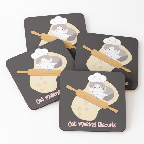 Item preview, Cat Making Biscuits - Cute Kitty designed and sold by MacAndMoose.