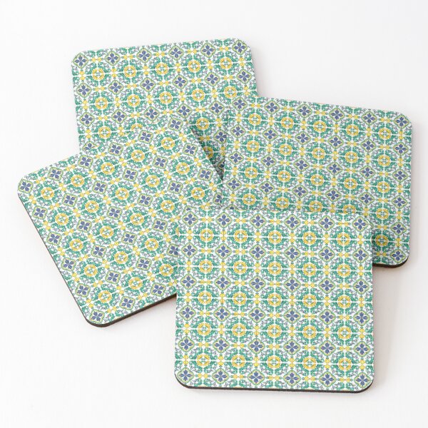 Item preview, Bi color Green and Yellow Azulejo designed and sold by The-Art-Alive.