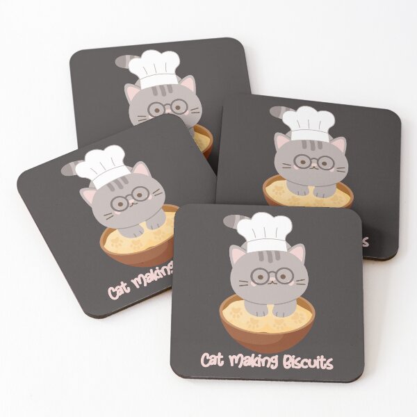 Item preview, Cat Making Biscuits - Cute Kitty designed and sold by MacAndMoose.