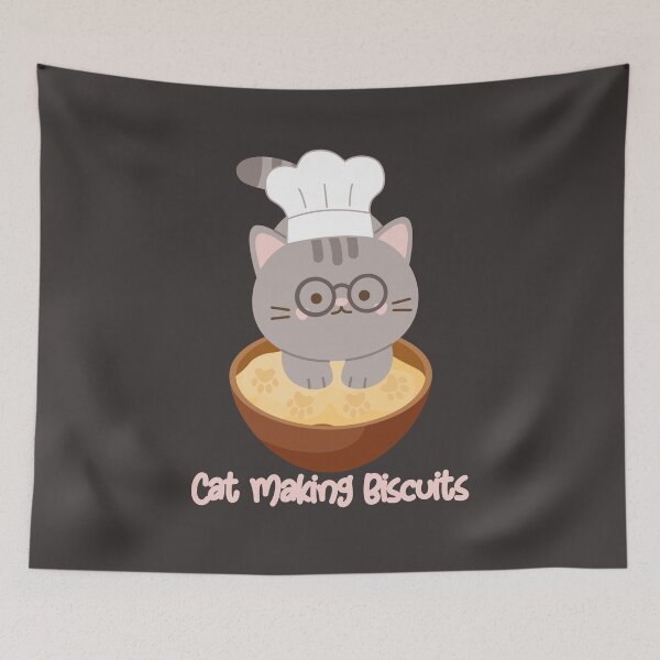 Item preview, Cat Making Biscuits - Cute Kitty designed and sold by MacAndMoose.