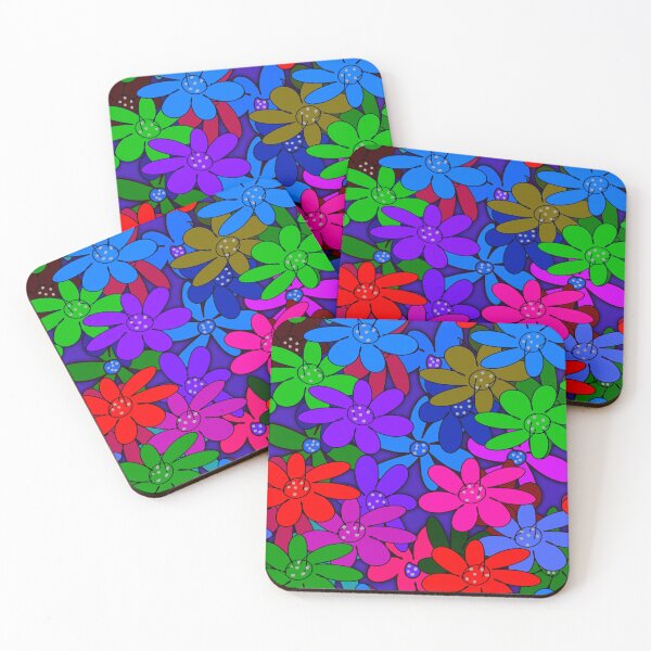 Item preview, Abstract flowers pattern designed and sold by nickardi.