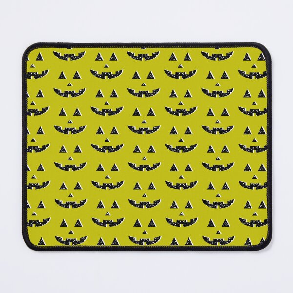 Artikelvorschau, Splatter Cheery Jack-o’-Lantern Face, Electric Yellow entworfen und verkauft von majestikmag.
