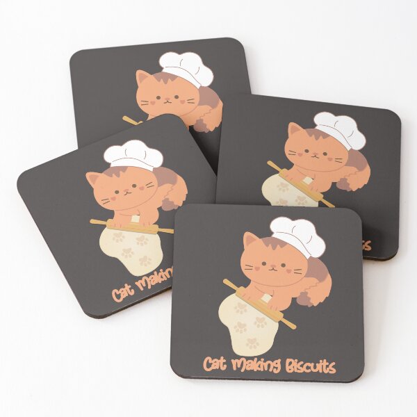 Item preview, Cat Making Biscuits - Cute Kitty designed and sold by MacAndMoose.