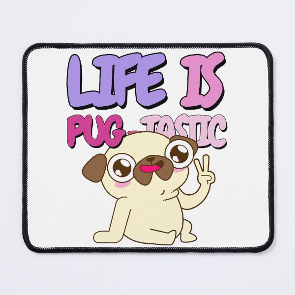 Item preview, Life is Pug-tastic Peace Pug Pugtastic designed and sold by to-esu.