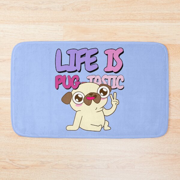 Item preview, Life is Pug-tastic Peace Pug Pugtastic  designed and sold by to-esu.
