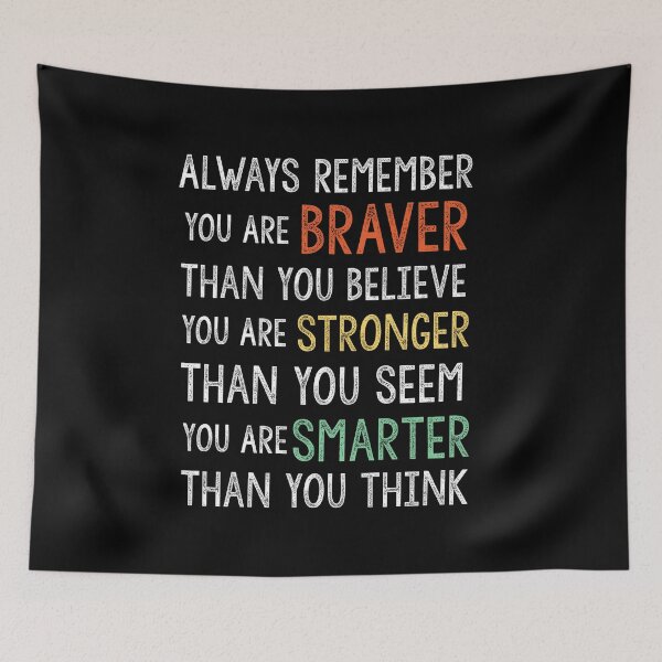 Item preview, You Are Braver Stronger Smarter designed and sold by Tema EL.