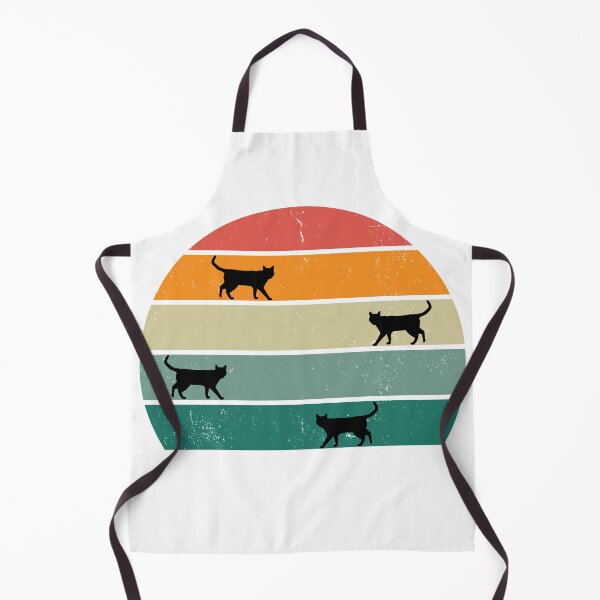 Item preview, Retro sunset with walking cats designed and sold by catladyjoy.