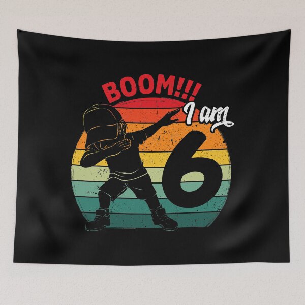 Item preview, Dabbing Boy Sixth 6th Birthday Party 6 Six Years Old Kids designed and sold by flimsyarmament9.